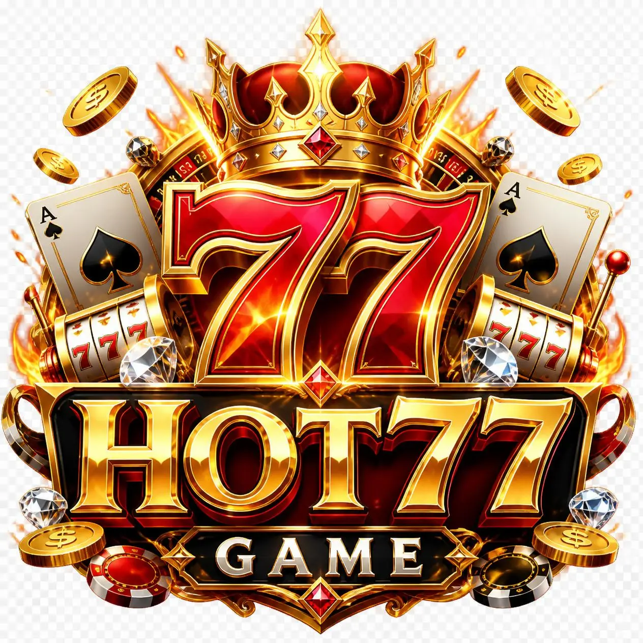Hot77 game logo